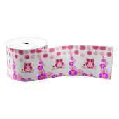 decoratieve roze lintuil grosgrain lint (Spoel)