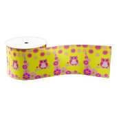decoratieve roze lintuil grosgrain lint (Spoel)
