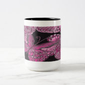 Decoratieve roze Mok van botervlieskoffie (Center)