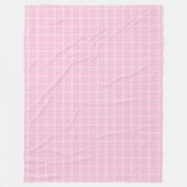 Decoratieve Roze Plaid en Stippen Deken Stijlvol (Voorkant)