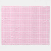 Decoratieve Roze Plaid en Stippen Deken Stijlvol (Voorkant (Horizontaal))
