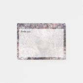 Decoratieve roze rottextuur met tekst post-it® notes (Voorkant)