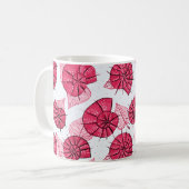 Decoratieve roze slakken Natuur Lover Koffiemok (Voorkant links)