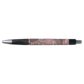 Decoratieve Rozen Blush Pink Monogram Pen (Voorkant)
