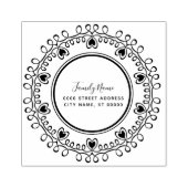 Decoratieve rubberen stempel (Afrduk)