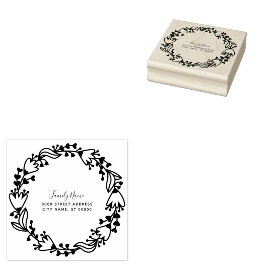 Decoratieve rubberen stempel (Gestempeld)