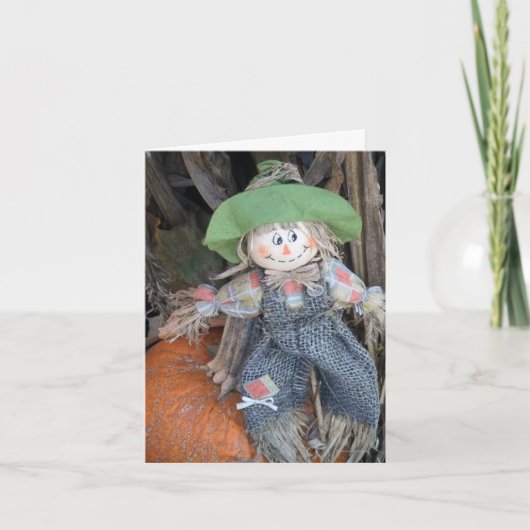 Decoratieve Scarecrow Note Kaart (Voorkant)