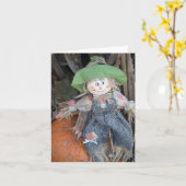 Decoratieve Scarecrow Note Kaart (Gele Bloem)