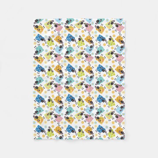 decoratieve schapen fleece deken (Voorkant)