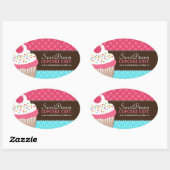 Decoratieve Schattige Cupcake Jar Stickers (Vel)