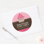 Decoratieve Schattige Cupcake Jar Stickers (Envelop)