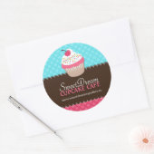 Decoratieve Schattige Cupcake Jar Stickers (Envelop)