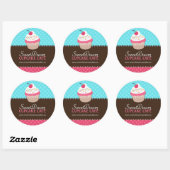 Decoratieve Schattige Cupcake Jar Stickers (Vel)