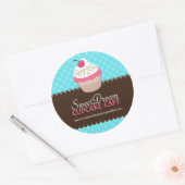 Decoratieve Schattige Cupcake Jar Stickers (Envelop)