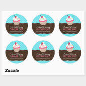 Decoratieve Schattige Cupcake Jar Stickers (Vel)