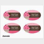 Decoratieve Schattige Cupcake Jar Stickers (Vel)