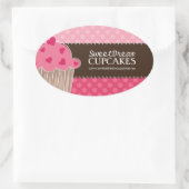 Decoratieve Schattige Cupcake Jar Stickers (Tas)