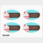 Decoratieve Schattige Cupcake Jar Stickers (Vel)