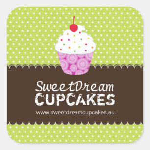 Decoratieve Schattige Cupcake Stickers