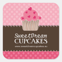 Decoratieve Schattige Cupcake Stickers