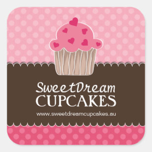 Decoratieve Schattige Cupcake Stickers