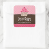 Decoratieve Schattige Cupcake Stickers (Tas)