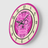 Decoratieve schedel grote klok (Hoek)