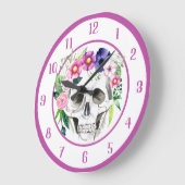 Decoratieve schedel grote klok (Hoek)