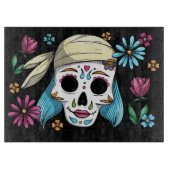 Decoratieve schedel snijplank (Voorkant)