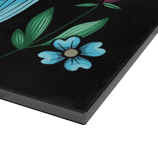 Decoratieve schedel snijplank (Hoek)