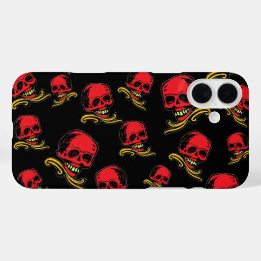 decoratieve schedels Case-Mate iPhone case (Achterkant (horizontaal))