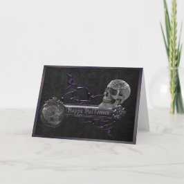 Decoratieve schedels Halloween Kaart