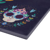 Decoratieve schedels snijplank (Hoek)