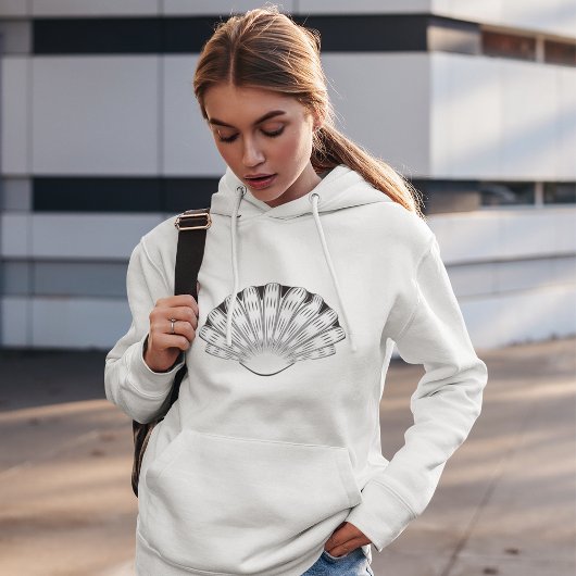 Decoratieve schelp hoodie