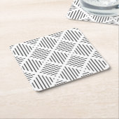 Decoratieve, schelp papier coaster kartonnen onderzetters (Schuin)