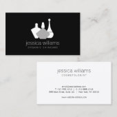 Decoratieve Schoonheidscontainers Cosmetologist Zw Visitekaartje (Voorkant / Achterkant)