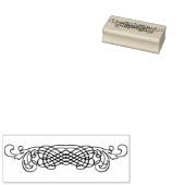 Decoratieve Scroll Art Stempel (Gestempeld)