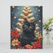 Decoratieve seizoensgroeten Flat Wenskaart Kaart (Staand voorkant)