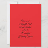 Decoratieve seizoensgroeten Flat Wenskaart Kaart (Achterkant)