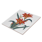 Decoratieve  Sinaasappel Dagelijkse Bloem Tegeltje (Zijkant)