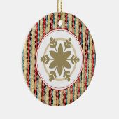Decoratieve Snowflake-kerstversieringen Keramisch Ornament (Rechts)