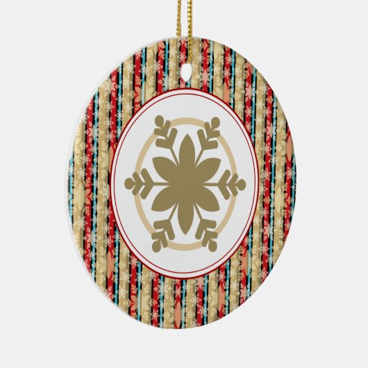 Decoratieve Snowflake-kerstversieringen Keramisch Ornament (Rechts)