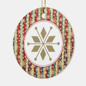 Decoratieve Snowflake-kerstversieringen Keramisch Ornament (Links)