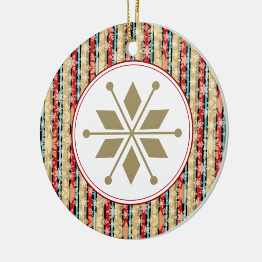Decoratieve Snowflake-kerstversieringen Keramisch Ornament (Links)
