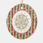 Decoratieve Snowflake-kerstversieringen Keramisch Ornament (Links)