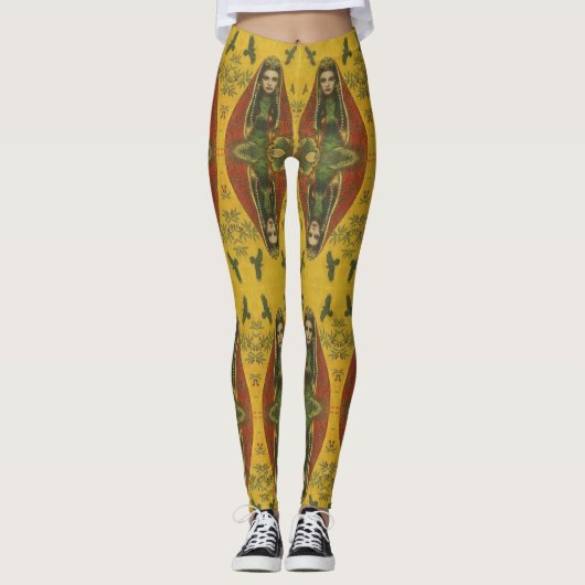 Decoratieve Sorceress Gothic Leggings (Voorkant)