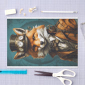 Decoratieve  Steampunk Fox Tissuepapier (Craft)
