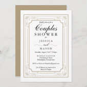 Decoratieve stellen Shower Invitation Kaart (Voorkant / Achterkant)