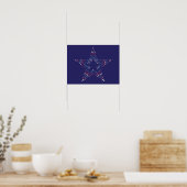 Decoratieve Ster harten poster (Keuken)