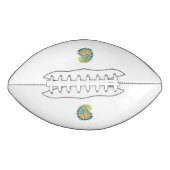 Decoratieve stijl, donkerblauw groen, wattenstel american football (Voorkant)